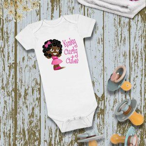 Kocoa Kinky Curly Cutie Onesie® Organic Baby Bodysuit